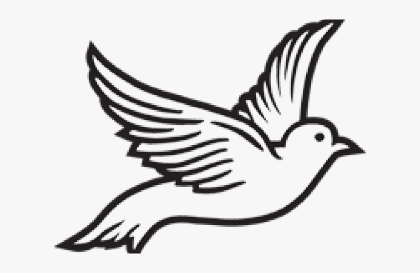 Dove Clipart Roman Catholic - Dove Clipart Black And White, HD Png Download