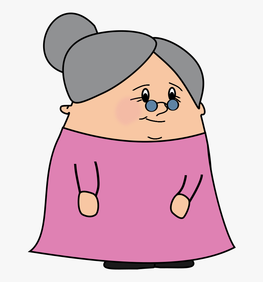 View From The Handicapped Space - Clipart Old Lady, HD Png Download