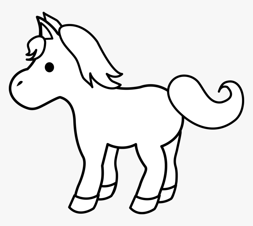 Pony Black And White, HD Png Download