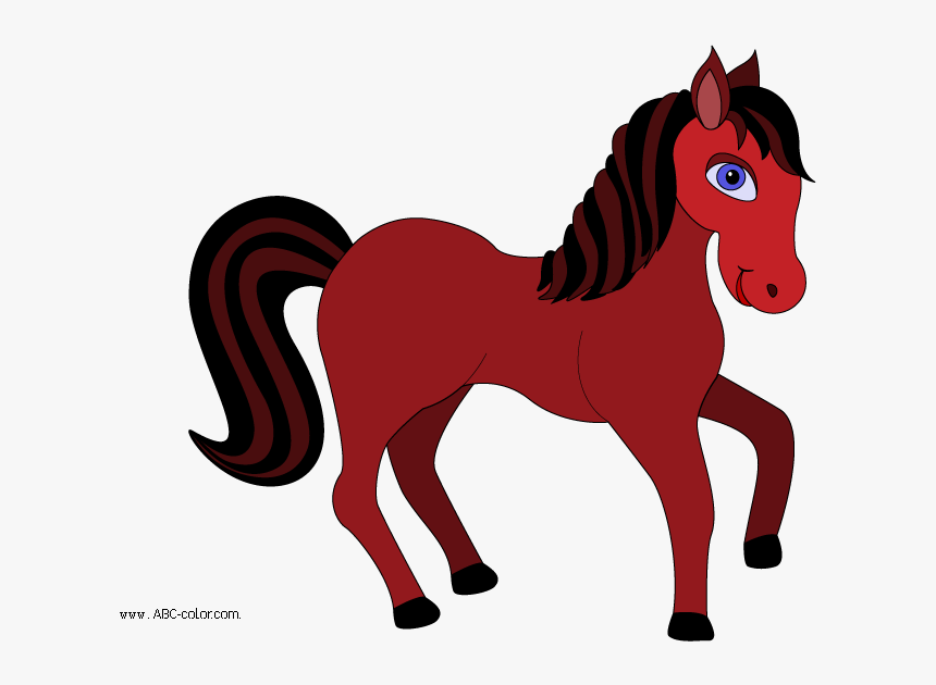 Colt Horse Clip Art N4 - Свійські Тварини Та Їх Дитинчата Картинки, HD Png Download