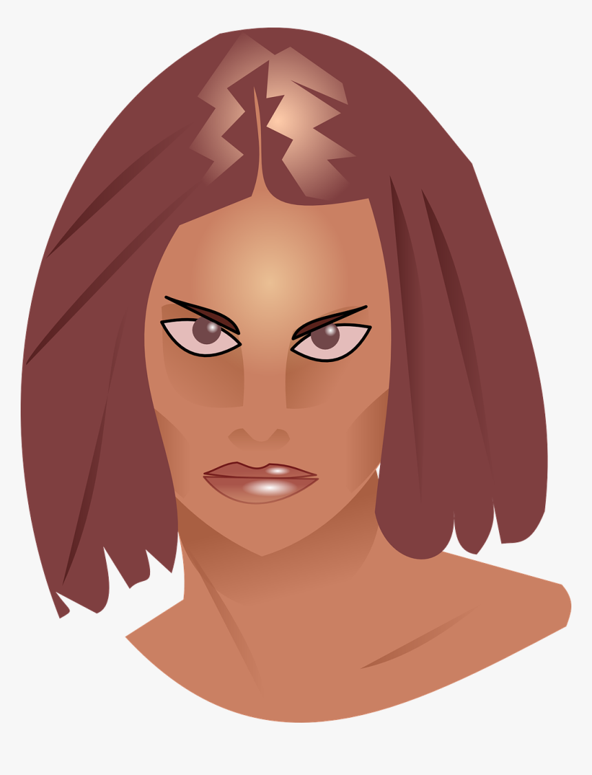 Scary Woman Face Png, Transparent Png