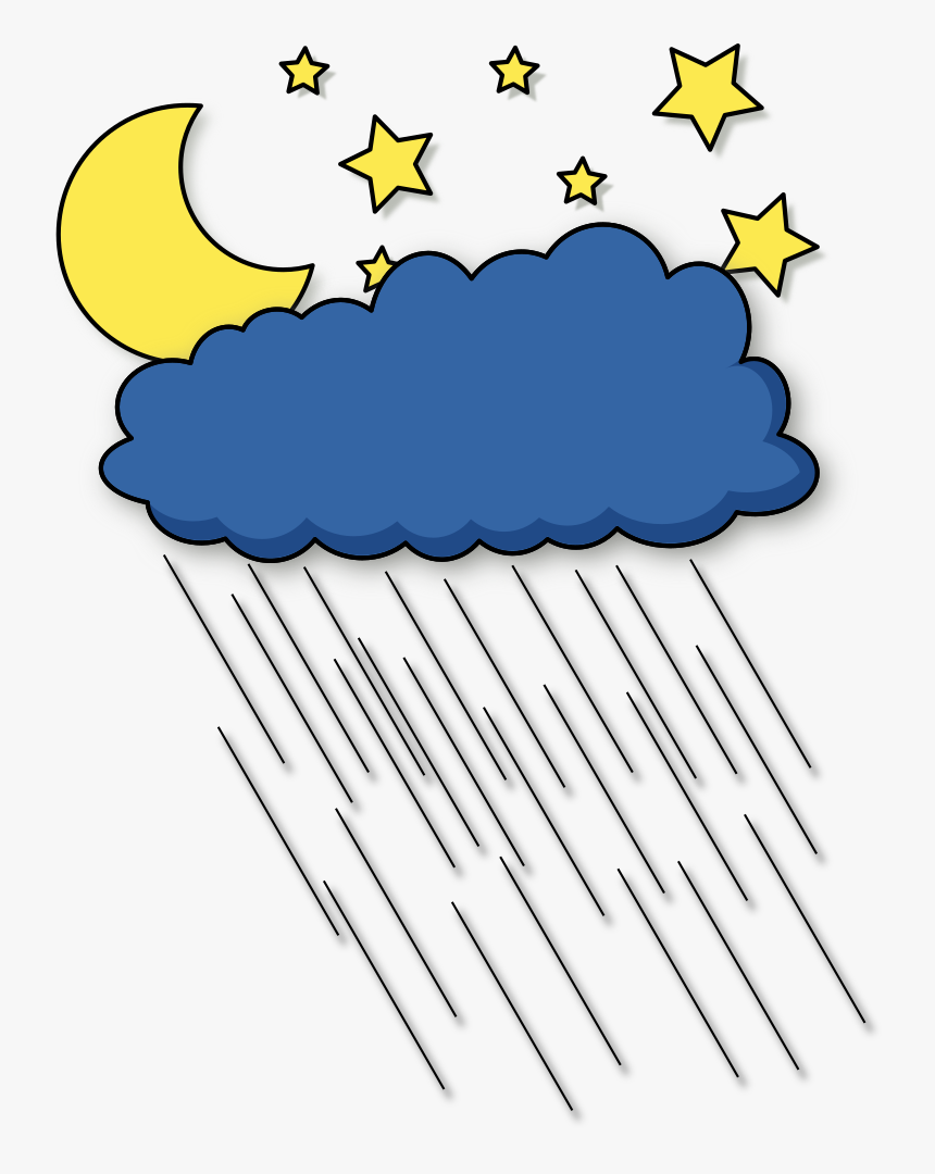 Rainy Night - Cartoon Pics Of Rainy Night, HD Png Download