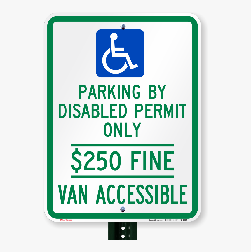 Florida Disabled Permit Parking, Van Accessible Signs - Sign, HD Png Download