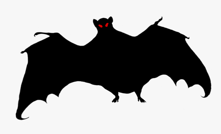 Halloween Bat With Red Eyes - Bat Red Eyes Halloween, HD Png Download