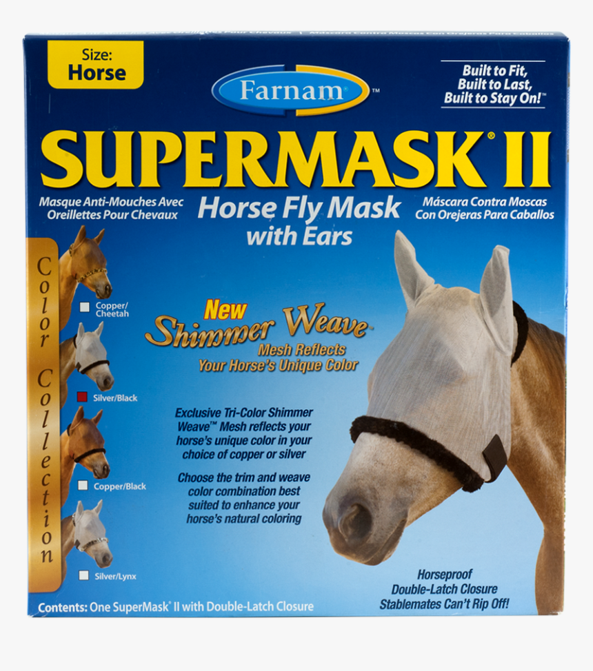 Farnam Supermask Ii Fly Control Mask With Ears New - Farnam Supermask Ii, HD Png Download