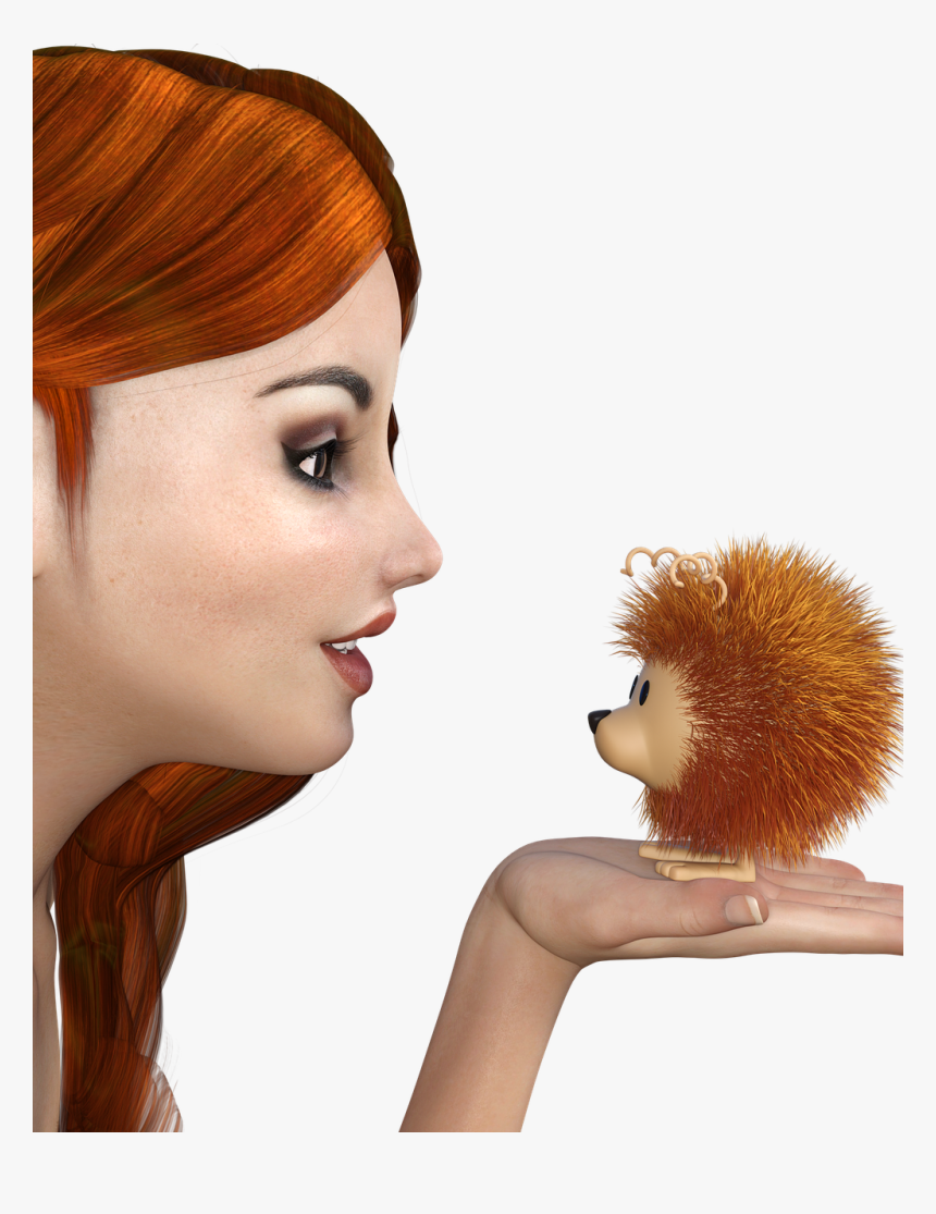 Women Holding A Hedgehog, HD Png Download