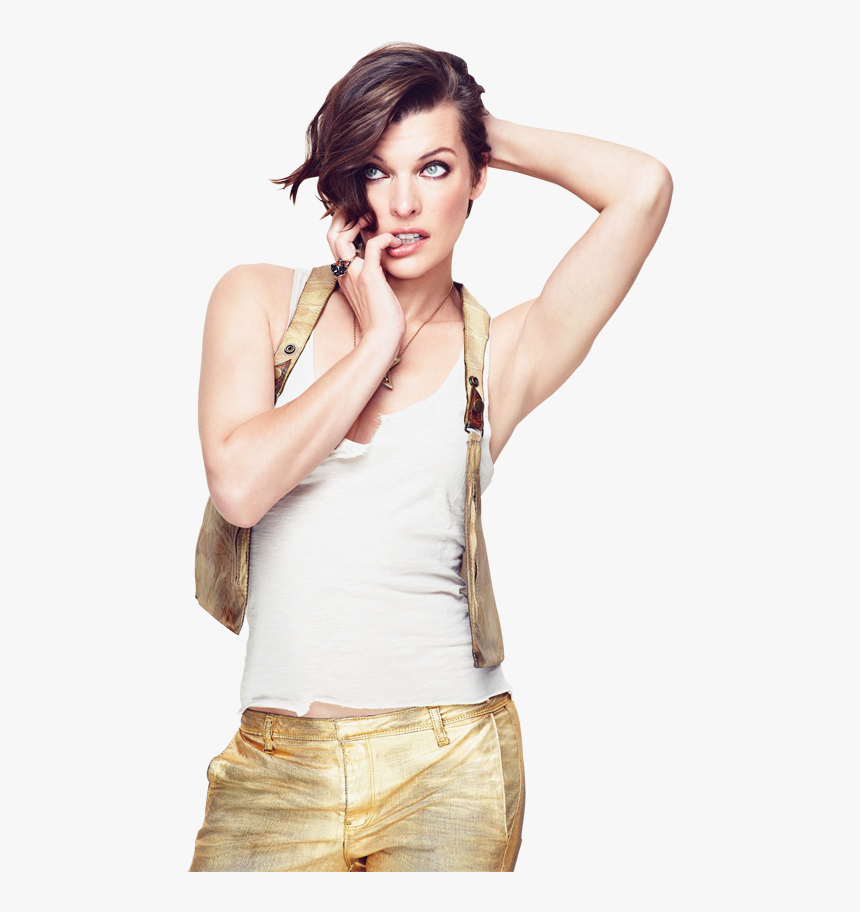 Milla Jovovich Png Free Image - Milla Jovovich And Margot Robbie, Transparent Png