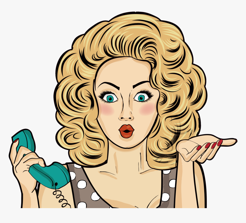 Transparent Pinup Clipart - Pop Art Girl Png, Png Download