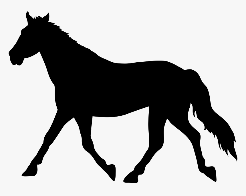 Horse Silhouette Png Transparent Clip Art Image, Png Download