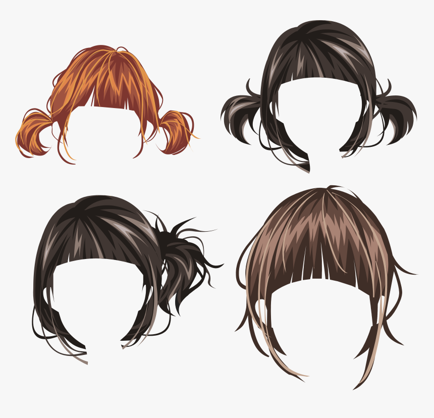 Hair Wig Png - Girl, Transparent Png