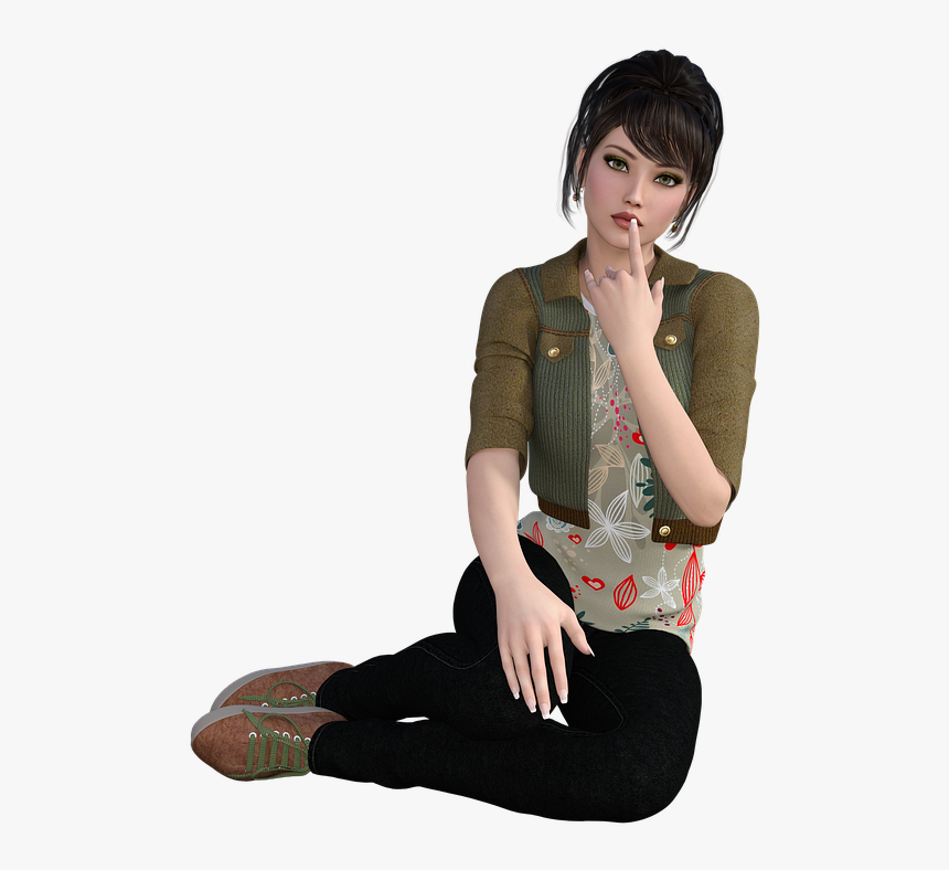 Women Nice Young Isolated Girl Attractive Model - Young Girl Hot Png, Transparent Png