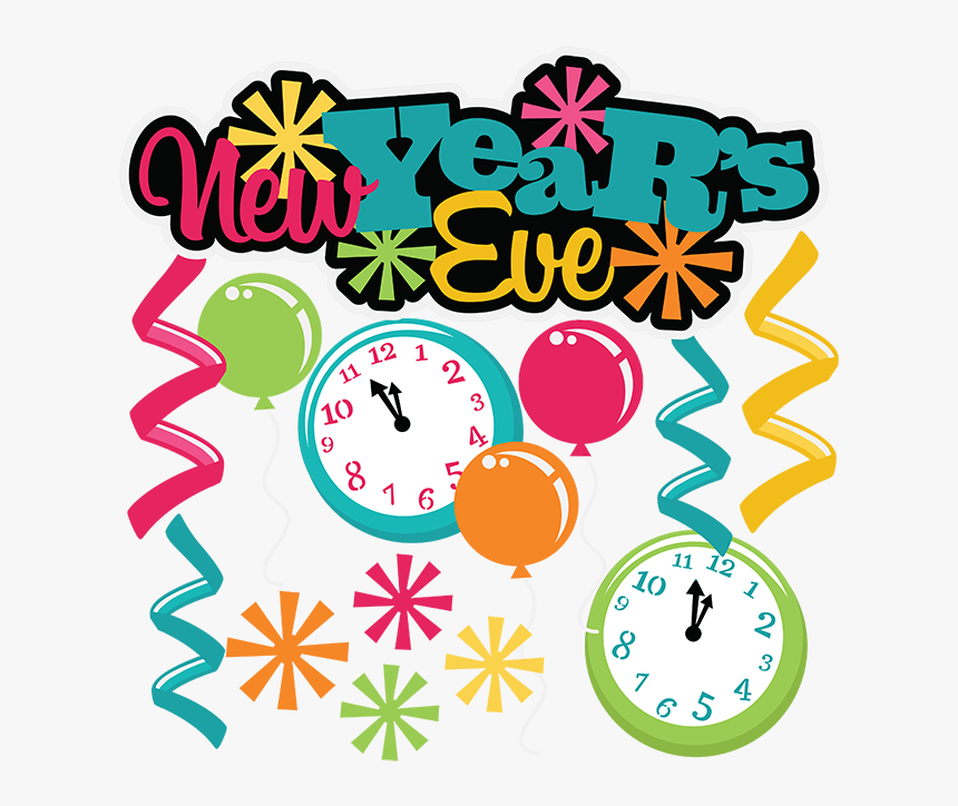 2017 New Years Eve Clip - New Years Eve Party Clip Art, HD Png Download