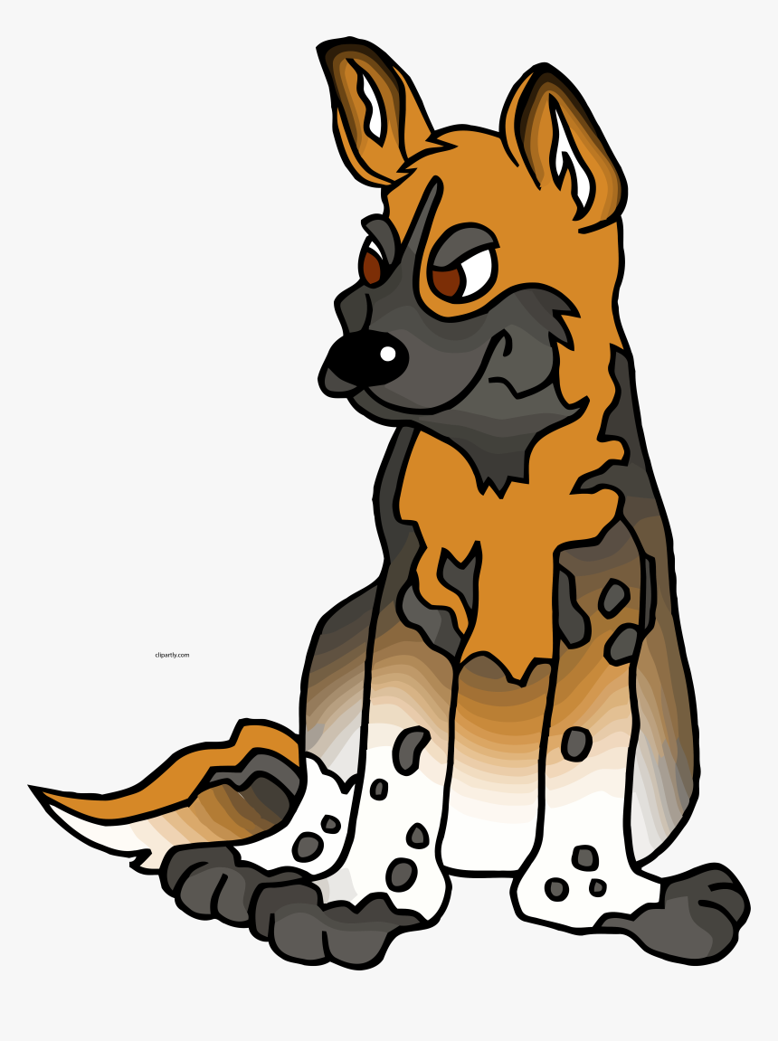 Dog Clipart Wild Animals - African Wild Dog Clipart, HD Png Download