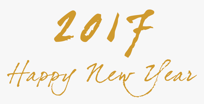 Transparent Happy New Year 2017 Png - Calligraphy, Png Download