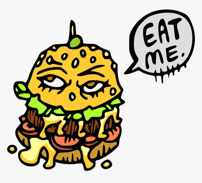 Clipart - Transparent Cartoon Food Burger, HD Png Download