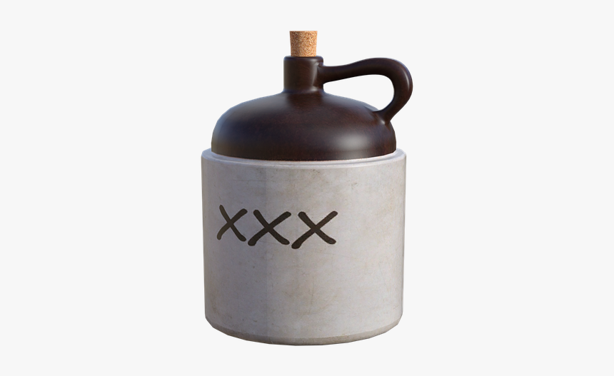 Jug, Moonshine, Cork, Jar, Container, Liquor, Empty - Lid, HD Png Download