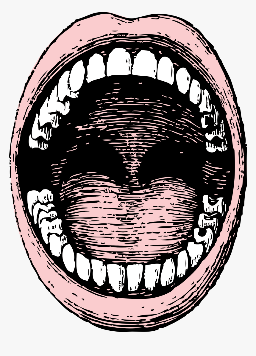 Беззубый рот рисунок