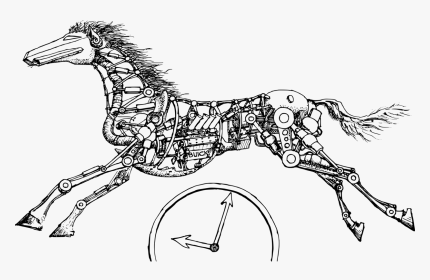 Art,horse Tack,pony - Tempus Fugit Vector, HD Png Download