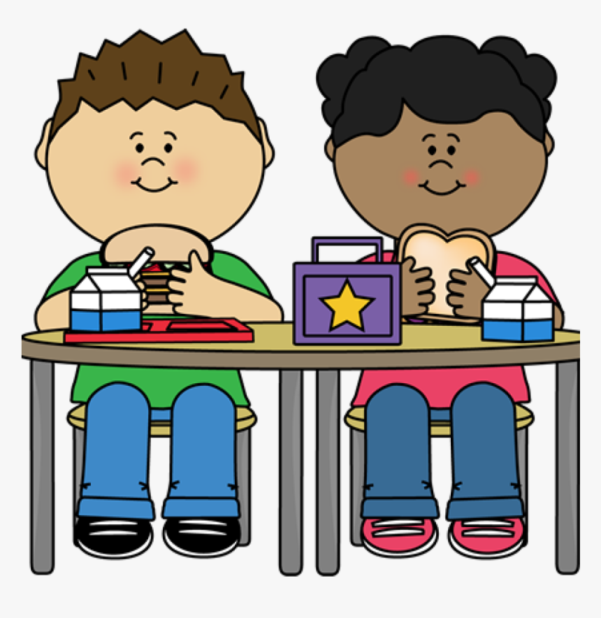 School Lunch Clipart School Lunch Clip Art School Lunch - Boy Eating Lunch Clipart, HD Png Download