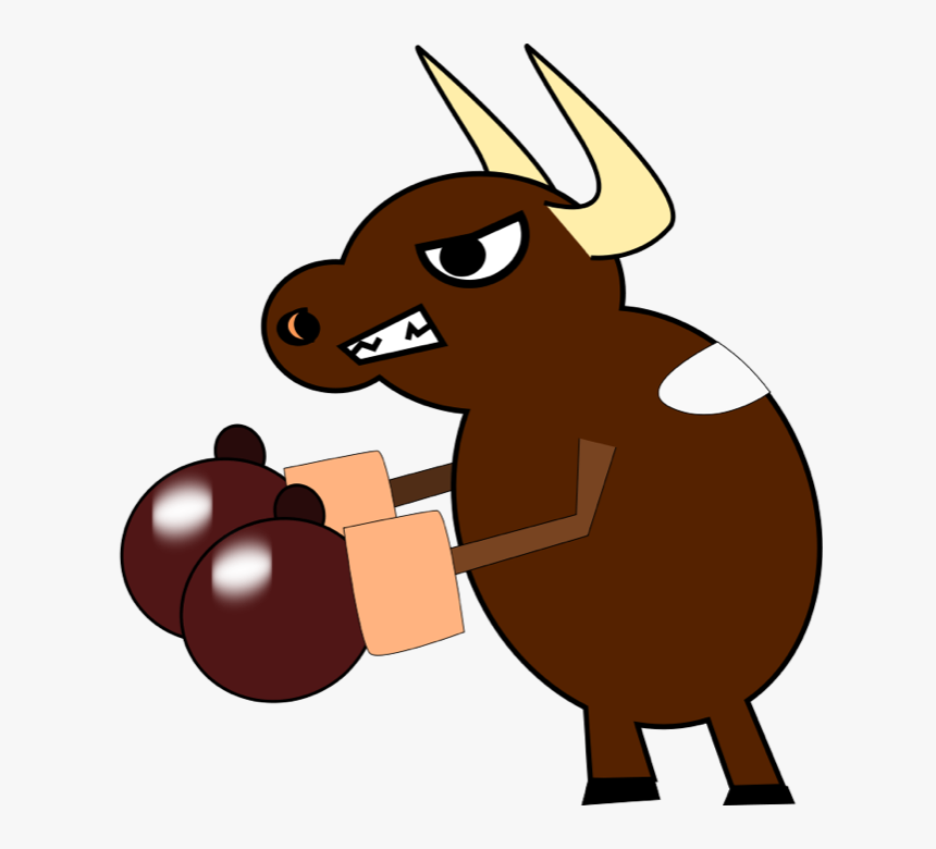 Cow With Boxing Gloves, HD Png Download