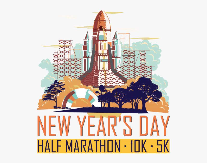 New Year S Day - New Year's Virtual Run 2018, HD Png Download