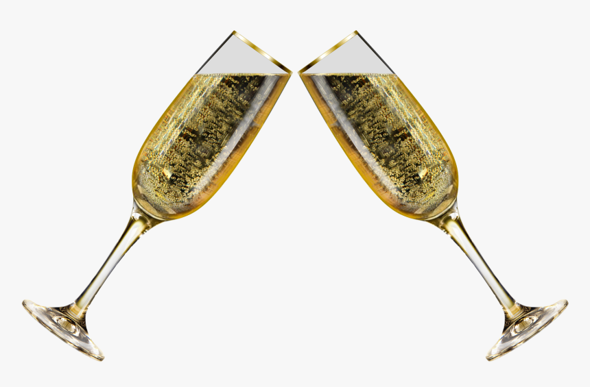 Christmas, New Year, R And E - Transparent New Years Champagne, HD Png Download
