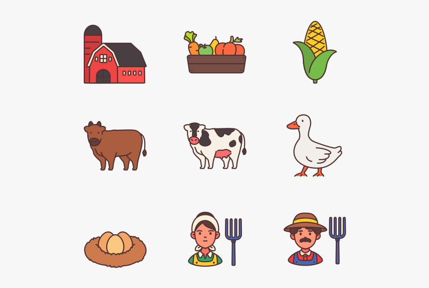 Farming - Cartoon, HD Png Download