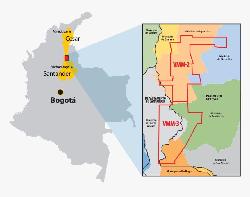 Vmm-3 Map - Mapa De Colombia Vector, HD Png Download