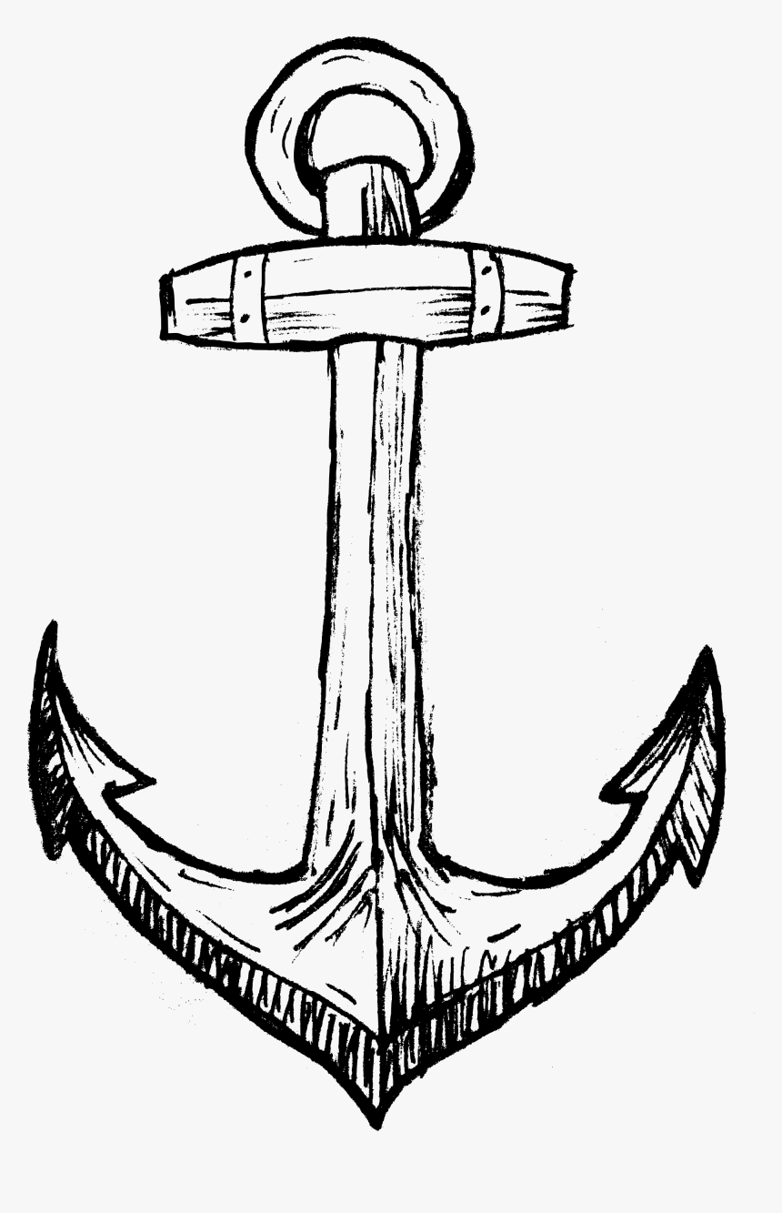 Black And White Tumblr Png - Anchor Transparent, Png Download