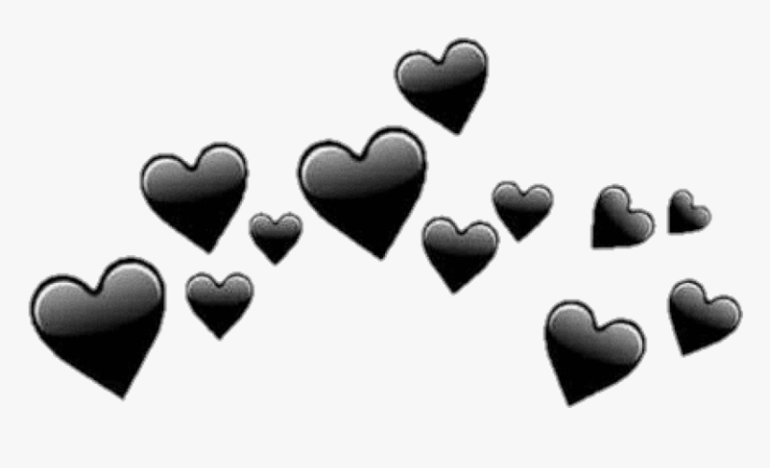 Heart Png Tumblr Transparent Black Heart Emoji Png Download
