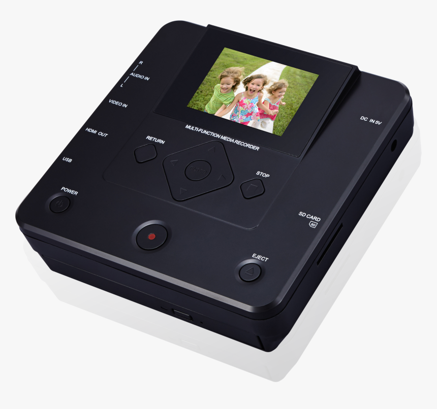 Vhs Video Av In To Dvd Portable Recorder Player For - Portable Vhs Player, HD Png Download