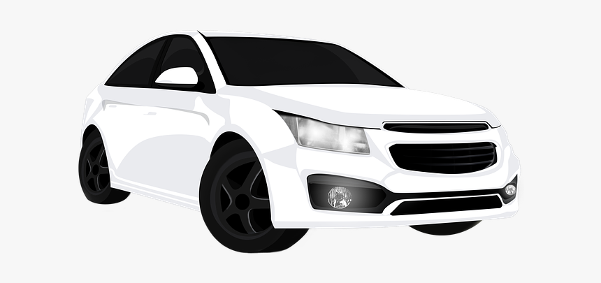 Car, White Car, Automobile, Design, Vehicle, Auto - Chevrolet Cruze, HD Png Download