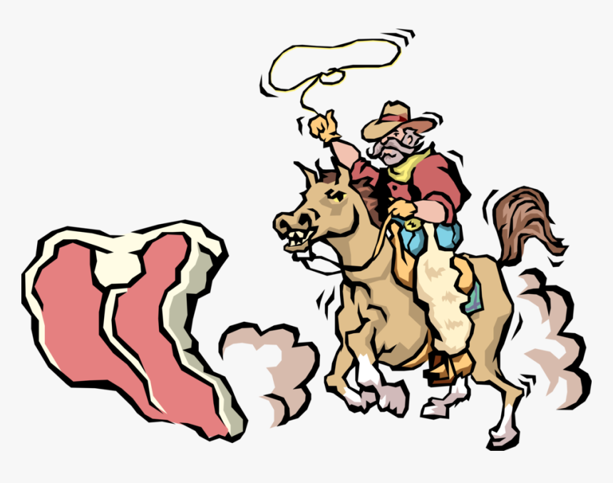 Beef Vector Cartoon - Lasso, HD Png Download
