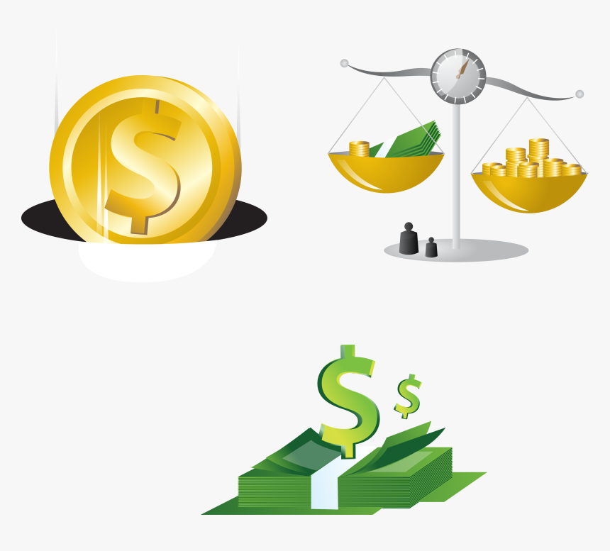Finance Us Dollar Gold Transprent Png Free - Finance Balance Icon Png, Transparent Png