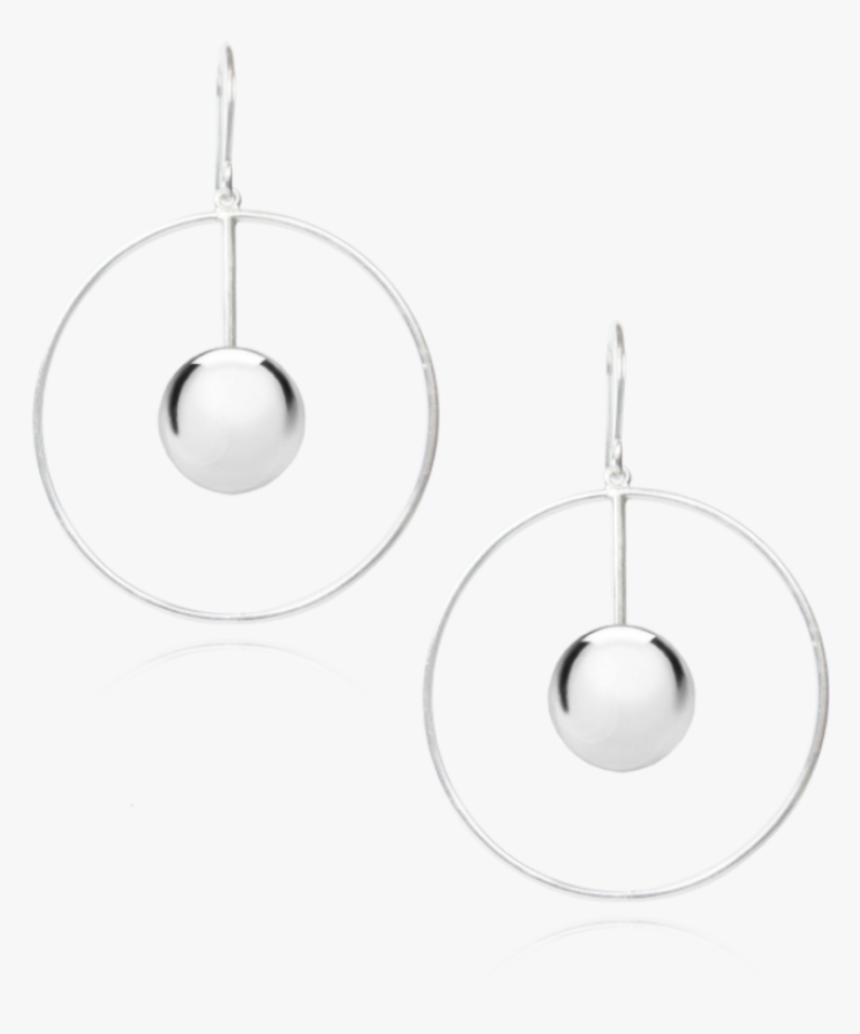 Circle Metallic Earrings - Earrings, HD Png Download