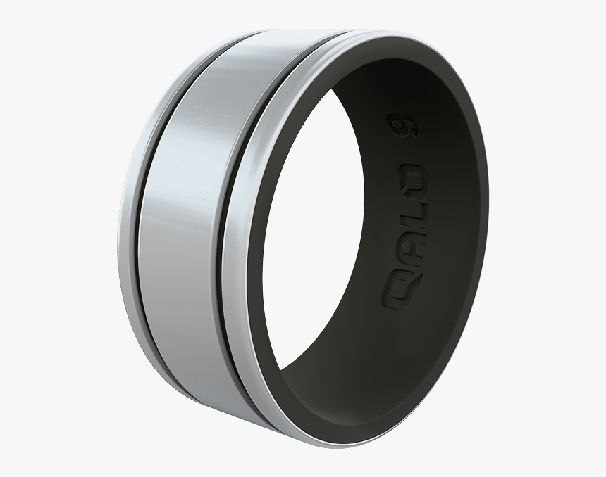 Men's Strata Metallic Silver And Black Score Silicone, HD Png Download