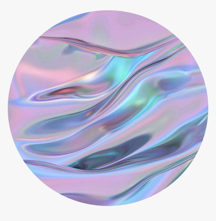 #metallic #circle - Holographic, HD Png Download