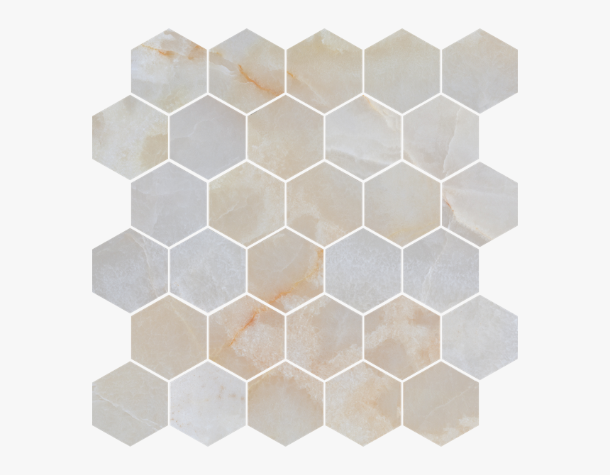 Hexagono Agata - Black Glass Hexagon Mosaic, HD Png Download