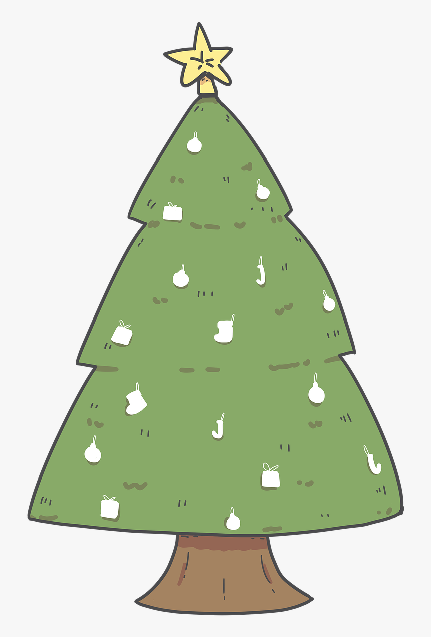 Winter, Tree, Snow, Cold, White, Christmas, Star - Christmas Tree, HD Png Download