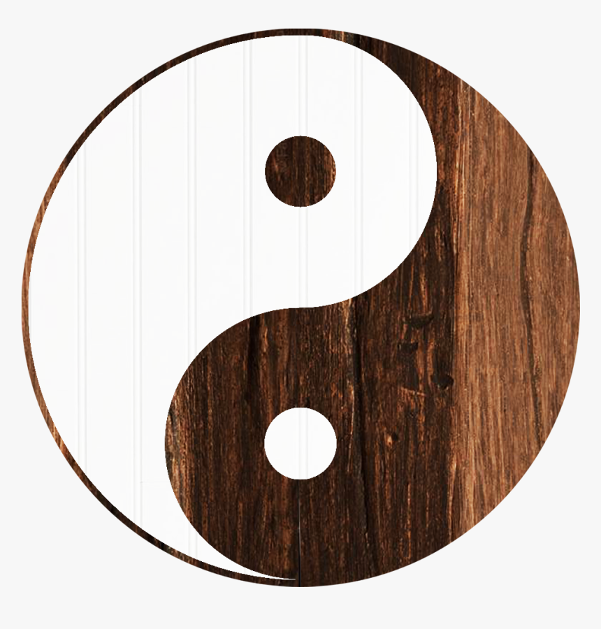 White Wood Planks And Dark Custom Timber Beams Are - Circle, HD Png Download