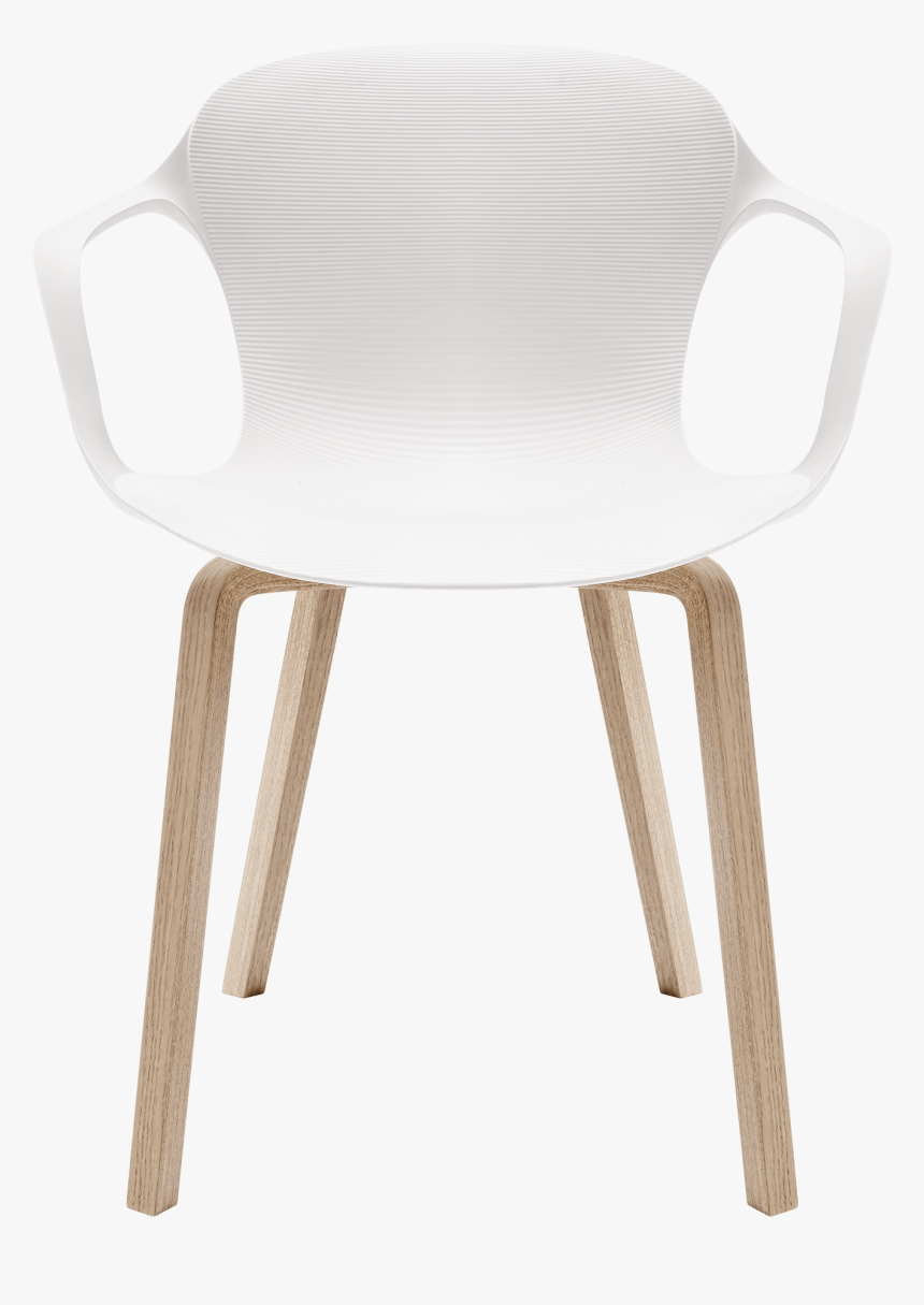 Nap Armchair Kasper Salto Milk White Wooden Legs - Office Chair, HD Png Download