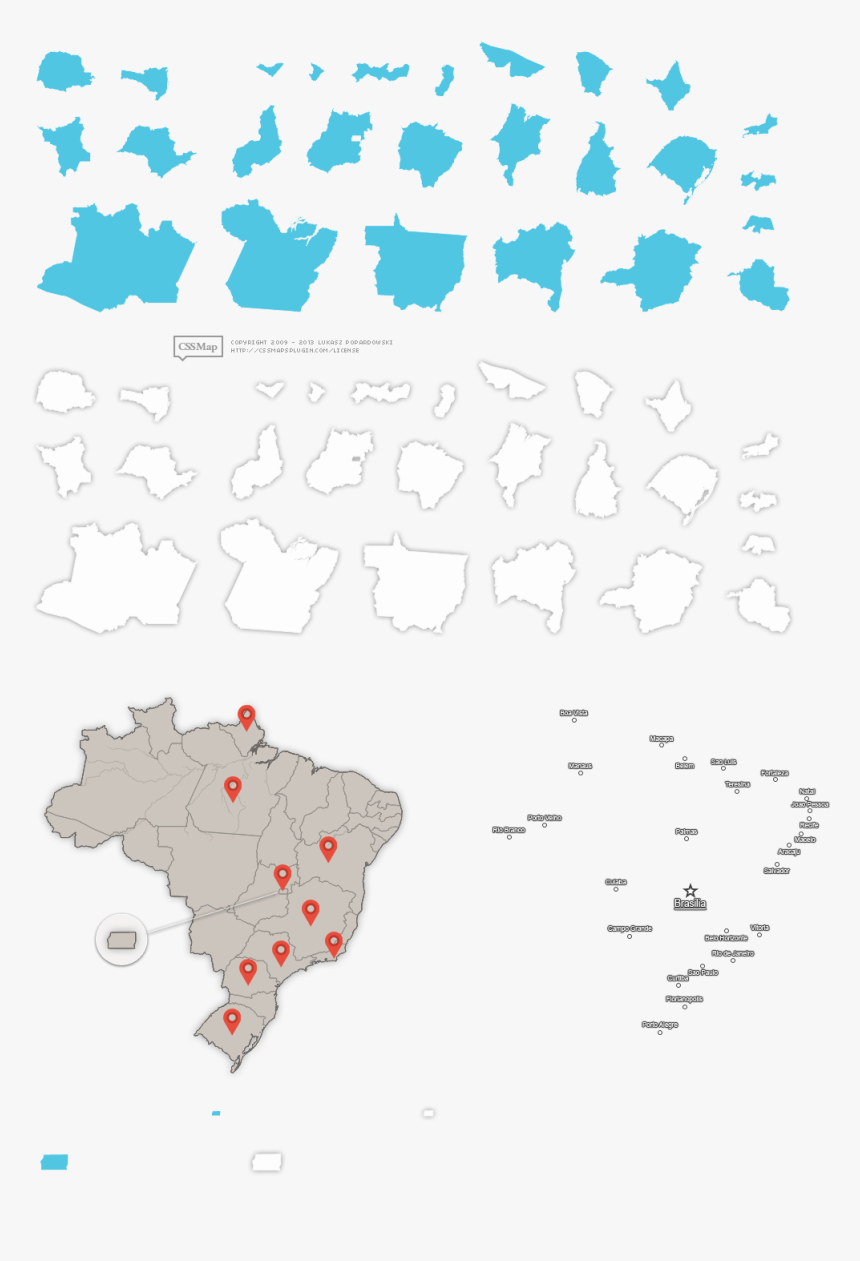 Map Of Brazil, HD Png Download