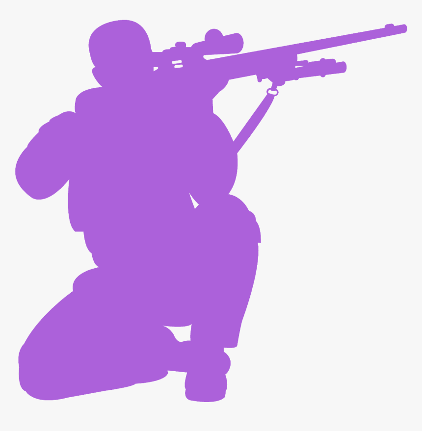 Silhueta De Atirador Png, Transparent Png