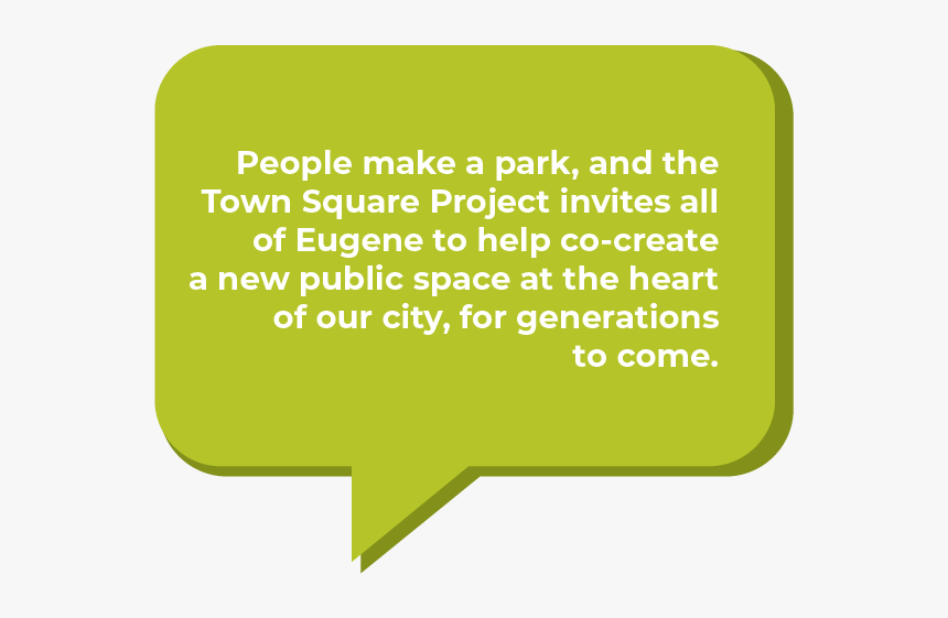 People Make A Park Green Speech Bubble-01 - Orange, HD Png Download