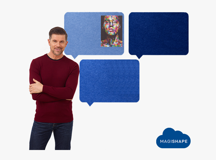 Magishape Speech Bubble Notice Board - Polar Fleece, HD Png Download