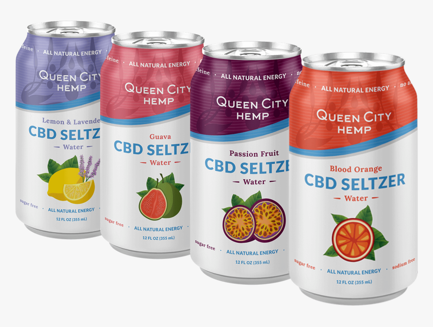 Cbd Seltzer - Queen City Hemp Seltzer Water, HD Png Download