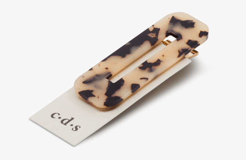 Jane Hair Clip In Leopard Tortoiseshell - Wood, HD Png Download