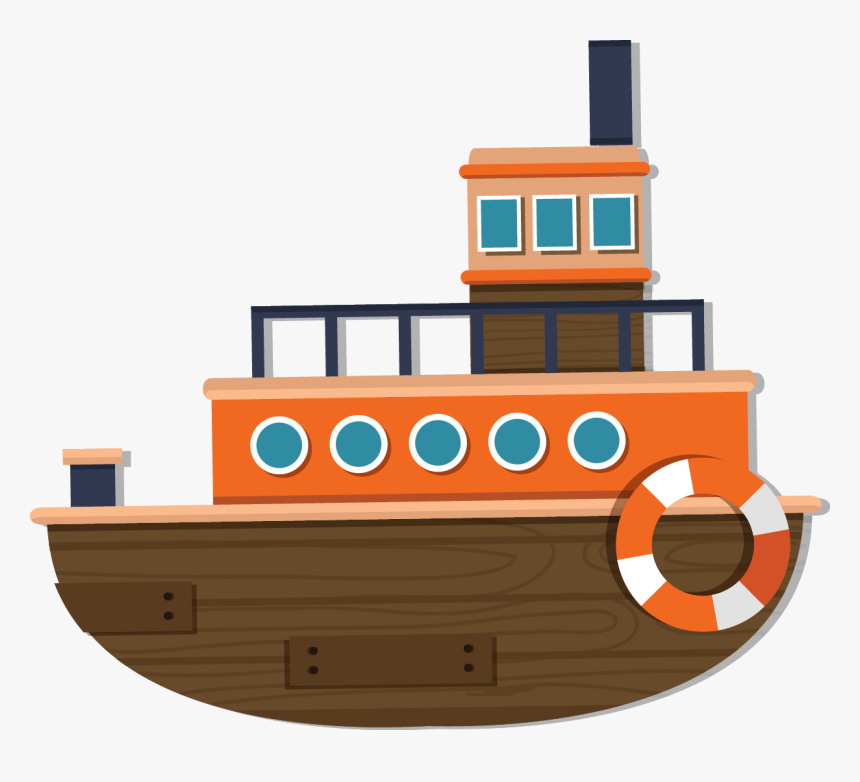Clip Art Cartoon Ship Picture - Steam Ship Png, Transparent Png