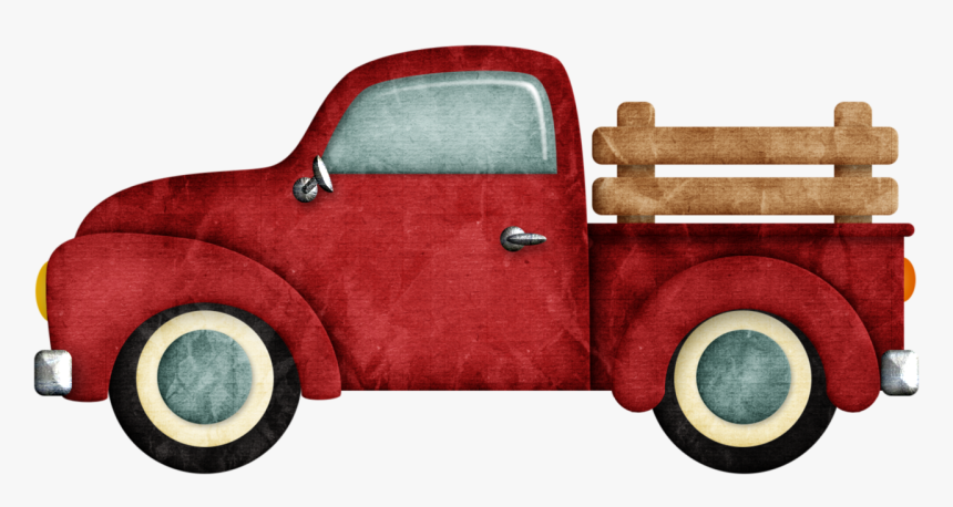 Old Red Truck Clip Art, HD Png Download