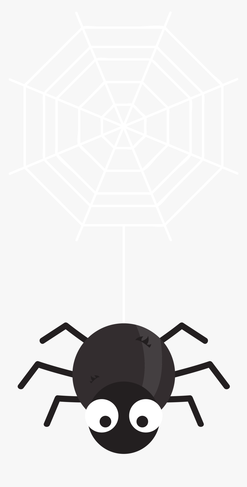 Spider Web Black House Spider - Portable Network Graphics, HD Png Download